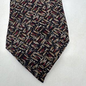 Zylos George Machado Silk Men's Tie Brown & Maroons 58" X 4"